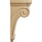 Ekena Millwork 5 1/2"W x 8 1/4"D x 16"H Scroll Corbel, Cherry COR05X08X16SCCH - alternate 2